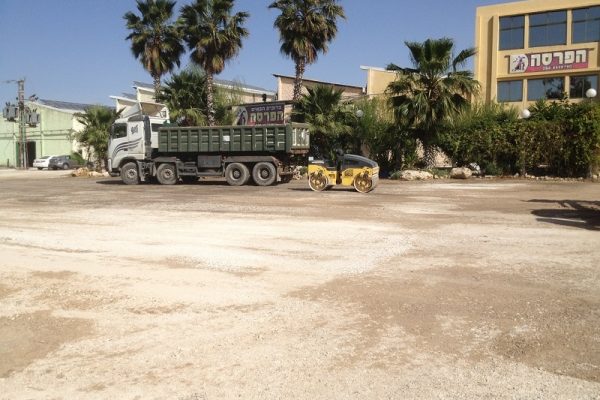 אזור תעשייה קלה לפני תחילת סלילת החנייה החדשה